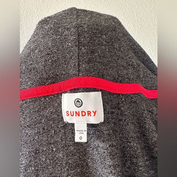 Sundry Open Front Knit Sweatshirt  Cardigan XS - Picture 6 of 7